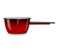 Casserole à Lait, Acier Émaillé 16cm, Bouilloire Poignée 1,7L Induction Vintage Briebe Ignea Rouge 9