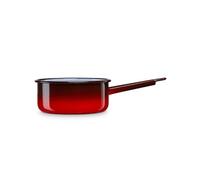 Casserole à Lait, Acier Emaillé 18cm, Bouilloire Poignée 1,8L Induction, Vintage Ignea Rouge