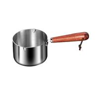 Casserole à lait confortable à tenir avec une large gamme d'applications - L'acier inoxydable est durable et confortable à tenir sans 304 petite taille 125 ml