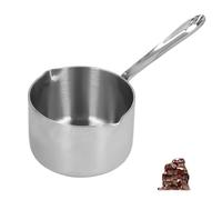 Casserole à Lait En Acier Inoxydable, Petite Casserole Avec Bec Verseur à Double Bec Verseur, Chauffe-Beurre à Induction, Marmite Avec Poignée Suspendue Petite Casserole à Lait