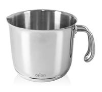 Casserole à lait en acier - ORION - 1 l - Acier inoxydable - Induction - Four - Fond akutermique - Bec verseur