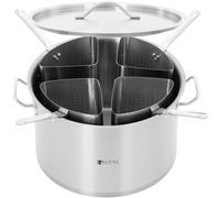 Casserole à macaronis avec 4 compartiments, diamètre 40 cm, 31 l