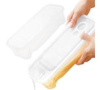 Casserole à pâtes pour micro-ondes - Récipient à spaghetti empilable en 2 pièces, trous de drainage de ventilation, matériau sûr pour la chaleur, sans BPA, pour nourriture à cuisson rapide pour