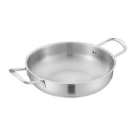 Casserole à ramen en acier inoxydable 19 cm compatible avec plusieurs | Design coréen, stabilité du fond plat, répartition homogène de la chaleur, ébullition rapide, idéal pour les ramen