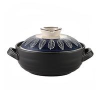 Casserole à riz japonaise en pierre avec couvercle - Cocotte en céramique - Batterie de cuisine saine - Soup Hot Pot