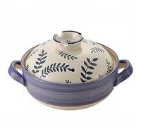 Casserole à riz japonaise en pierre avec couvercle - Cocotte en céramique - Batterie de cuisine saine - Soup Hot Pot