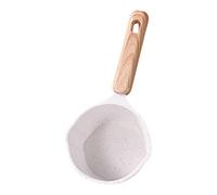 Casserole à Sauce Mini en Aluminium Double Bec Verseur | Blanc, Profond et Multifonction, pour Lait, Beurre Fondu, Huile Chaude et Service Cuisine