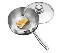 Casserole à sauce, récipient en acier inoxydable avec poignée et bec verseur | Set de casseroles pour cuisiner et cuire à la vapeur, pour frire, cuire à feu lent, faire bouillir des aliments sains en