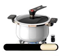Casserole à soupe en fonte émaillée de 7 L avec couvercle en verre, marmite à ragoût de grande capacité pour cuisinières à gaz, induction et électriques, batterie de cuisine polyvalente sans