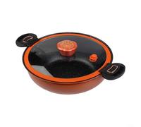 Casserole à soupe verte anti-adhésive à micro-pression pour la cuisine domestique, cuiseur à ragoût en métal avec couvercle de verrouillage sécurisé pour soupes, haricots, céréales, facile à nettoyer