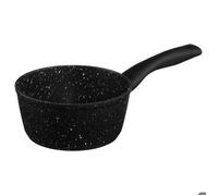 Secret de Gourmet Casserole aluminium forgé Revêtement pierre 16 cm Noir