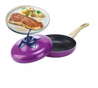 Casserole Antiadhésive Avec Couvercle Anti-adhésif En Forme De Fruit | Casserole Compatible Induction Pour Pâtes, Soupe, Spaghetti, Conserves, Ébullition, Mijotage