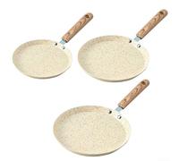 Casserole antiadhésive en alliage d'aluminium avec revêtement en pierre avec base aimantée pour une répartition homogène de la chaleur, convient pour crêpes, crêpes et tortillas (10