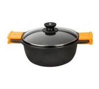 Casserole avec Couvercle BRA Efficient (20 cm) Noir Noir G