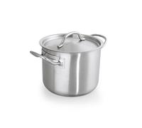 Casserole avec couvercle en Acier au nickel chrome 11 L H 190 mm Ø 280 mm