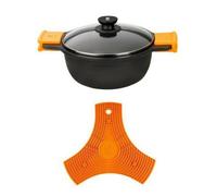 Casserole avec couvercle en verre efficient a270332 8,3 l ø 32 cm noir