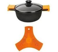 Bra Casserole Efficient A270332 aluminium antiadhésif avec couvercle en verre 8,3 L Ø 32 cm Noir