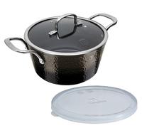 Casserole avec couvercle surface titane 28 cm Shine Basalt Collection BERLINGERHAUS BH-6654