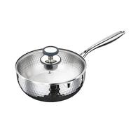 Casserole avec couvercle - Ustensiles de cuisine antiadhésifs avec couvercle et | Petite casserole pour vapeur et sauces - Pour frire, cuire à feu lent, bouillir, utilisation en cuisine et à la