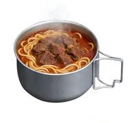 Casserole de camping - pour soupe pliante compacte, poêle à ébullition portable robuste, accessoire durable pour cuisiner en plein air, outil de préparation de repas facile entre