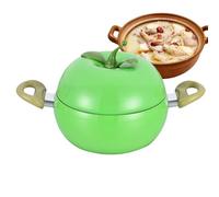 Casserole de cuisson, casserole avec couvercle, casserole de cuisine profonde en forme de fruit | Poêle de cuisine à induction antiadhésive, casseroles à feu multi-usages pour pâtes, soupe, spag