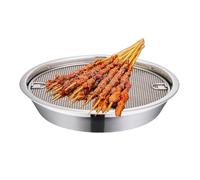 Casserole de vidange en maille, tiroir égouttant l'huile après la friture, de gril de barbecue - Cuve en acier inoxydable drainant l'huile après la friture, usage domestique, collations frites