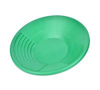 Casserole d'or Experte |Bassin en Plastique Vert de 15 Pouces pour la Prospection/l'orpaillage de rivière/l'exploitation minière |Visage texturé et Grand Centre de Chute |Robuste