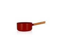 Casserole Ector - Aluminium Et Bois - Ø20 Cm - Paprika Rouge