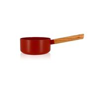 Casserole Ector induction aluminium revêtu manche en bois 16 cm rouge Ogo