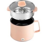 Casserole électrique 1 7 l mini multicuiseur avec cuiseur à vapeur double puissance 300W/600W pour voyage