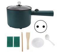 Casserole Electrique, cuiseur pates, marmite portable multifonctionnelle, marmite antiadhésive de qualité alimentaire, casserole 2 modes de température, 6 fonctions, multicuiseur