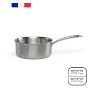 Casserole en acier inoxydable 18/10 Brigade 20 cm - LIVOO - MEP161 - Acier inox. Triply - Tous feux dont induction - Made in France