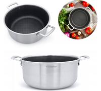 Casserole en acier inoxydable 26 cm Structure en nid d'abeille