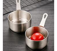 Casserole en acier inoxydable 304 pour lait et porridge, taille compacte avec trou de suspension pour un rangement facile (8)