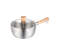 Casserole en acier inoxydable antiadhésive for la cuisson des nouilles instantanées, avec bec verseur et récipient à lait