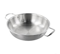 Casserole en acier inoxydable de 24 cm, parfaite pour la cuisson des nouilles, des soupes, et plus encore avec une répartition homogène de la chaleur