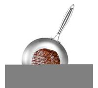 Casserole En Acier Inoxydable - Profonde, À Frire | Visiates De Cuisine En Acier Inoxydable Sécurisé Avec Une Poignée Fraîche, Une Parfaite Pour Cuisiner Œufs, Steaks, Lé(22 cm: environ 750g, 28