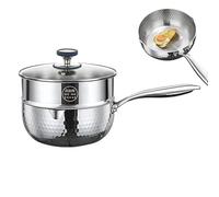 Casserole En Acier Inoxydable,Ustensile De Cuisine Antiadhésif En Acier Inoxydable - Ensemble Cuisson Vapeur Pour Casserole | Pour cuire, frire, mijoter, bouillir, préparer des soupes et repas sains,
