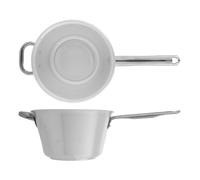 Casserole En Aluminium 1 Poignée Fond PLAT POUR CUISSON À INDUCTION 24Cm