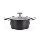 Casserole En Aluminium Antiadhésif (24Cm) Avec Couvercle ARMONIA FINEGRES Noir