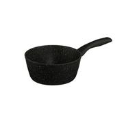 Secret de Gourmet – Casserole en aluminium "Pierre" – 18 cm – Revêtement pierre – Noir