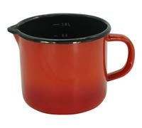 Krüger 17012 RO Rom Pot á Lait avec Bec Émail Rouge 12 cm