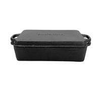 Casserole En Fonte 22x13x5 Cm Avec Couvercle - Robuste Et Durable