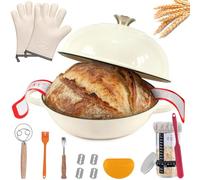 Casserole en fonte avec panier de fermentation et gants