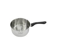 Fackelmann 681850 Casserole 20 cm en inox, Casserole de cuisine, Casserole tous feux, Casserole induction, Casserole sans PFAS, Acier inoxydable 18/8, Gris, 20 x 10 cm