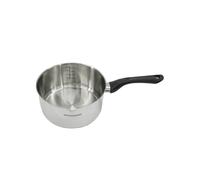 Fackelmann 681850 Casserole 20 cm en inox, Casserole de cuisine, Casserole tous feux, Casserole induction, Casserole sans PFAS, Acier inoxydable 18/8, Gris, 20 x 10 cm