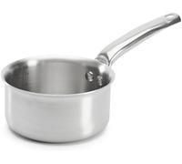 - Casserole En Inox 3 Couches Alchimy - 14 Cm - Fabriquée En France, Sans Pfas, Maîtrise De La Cuisson, Inox 18/10, Tous Feux + Four, Finition Poli Brossé, Gris