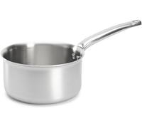 - Casserole En Inox 3 Couches Alchimy - 18 Cm - Fabriquée En France, Sans Pfas, Maîtrise De La Cuisson, Inox 18/10, Tous Feux + Four, Finition Poli Brossé, Gris