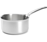 - Casserole En Inox 3 Couches Alchimy - 20 Cm - Fabriquée En France, Sans Pfas, Maîtrise De La Cuisson, Inox 18/10, Tous Feux + Four, Finition Poli Brossé, Gris