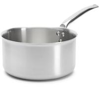 - Casserole En Inox 3 Couches Alchimy - 24 Cm - Fabriquée En France, Sans Pfas, Maîtrise De La Cuisson, Inox 18/10, Tous Feux + Four, Finition Poli Brossé, Gris